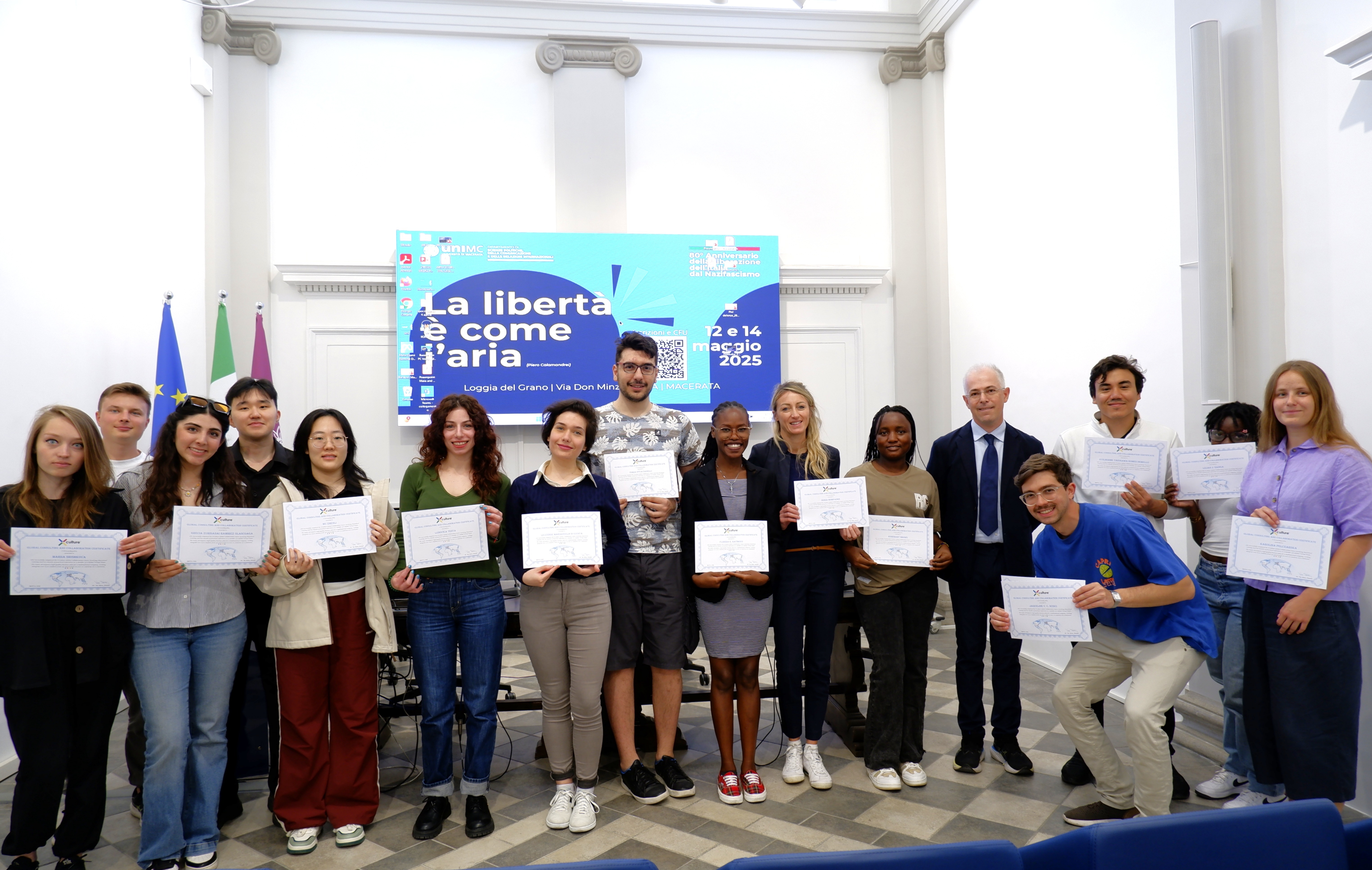 X-Culture Awards Ceremony for 22 Master's Degree Students in International Relations, (LM-52)