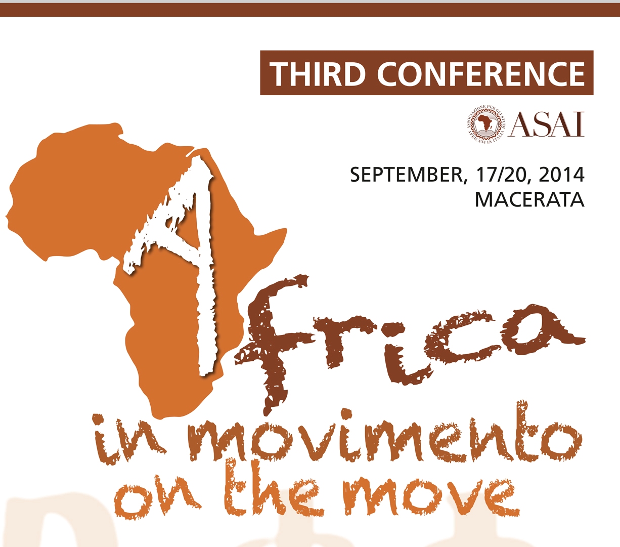 AFRICA IN MOVIMENTO CONVEGNO BIENNALE ASAI 2014 (evento con crediti del 17/20.09.14)