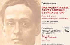 CONVEGNO STORICO SU FILIPPO CORRIDONI CURATO DAL PROF. ANGELO VENTRONE