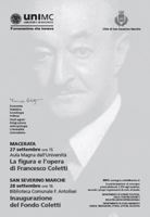 CONVEGNO. La figura e l’opera di Francesco Coletti (27/28 settembre 2013)