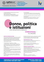 DONNE POLITICA e ISTITUZIONI "INTERNATIONAL": pubblicato il bando