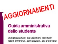 Guida amministrativa dello studente, aggiornamenti  