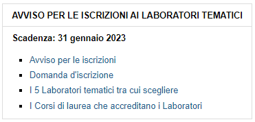 Iscrizioni ai laboratori “Percorsi di cittadinanza e legalità”